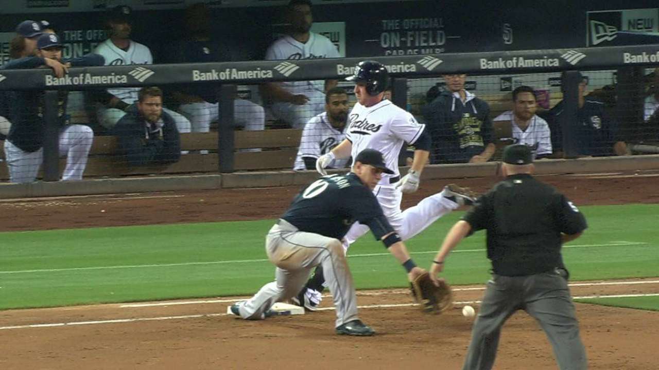 Gyorko safe after challenge