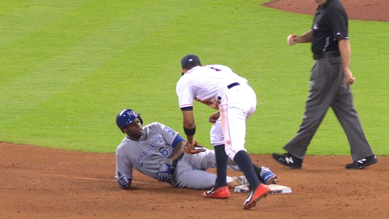 Cain able with big bat in return against Astros