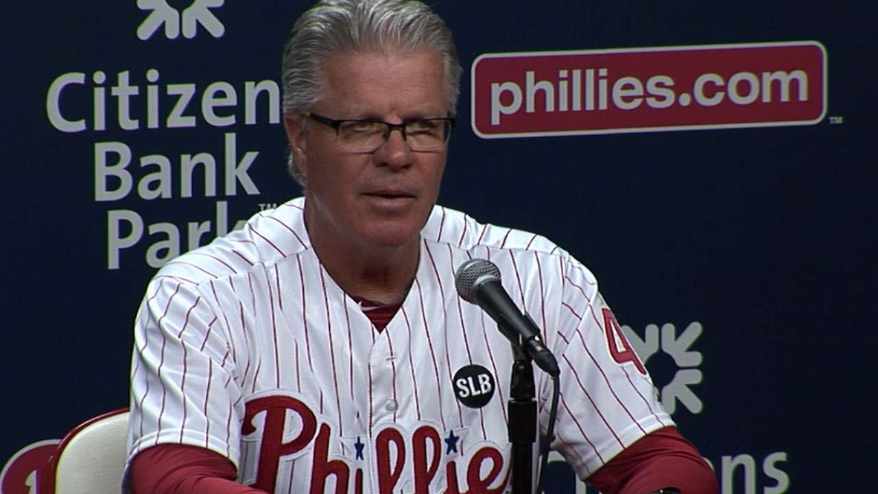 Mackanin on Phillies' 4-3 loss