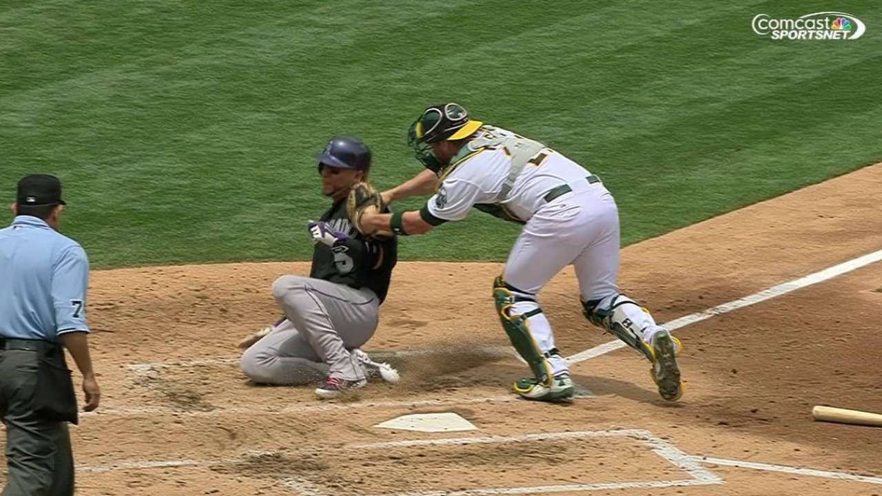 Sogard gets out at home
