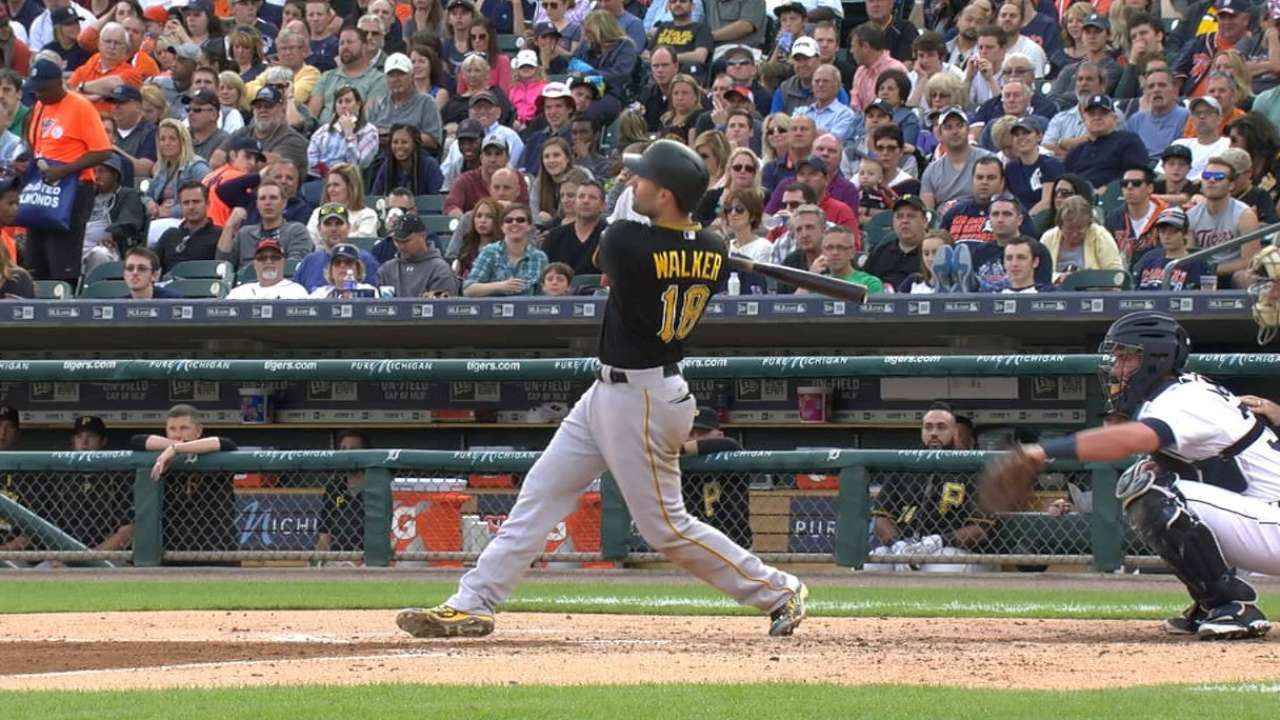 Walker leads Bucs' 21-hit attack in win over Tigers