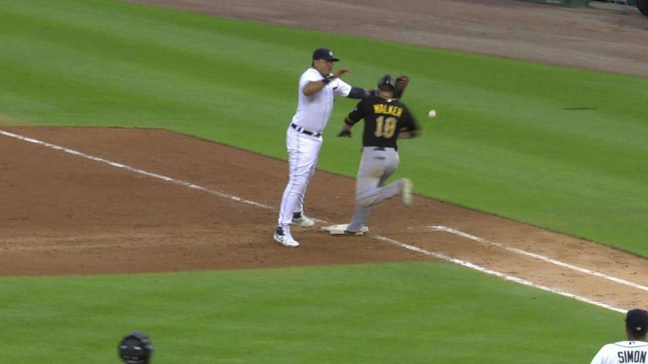 Walker shaken up