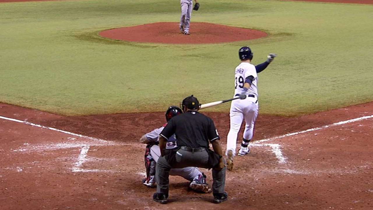 Carrasco strikes out Kiermaier