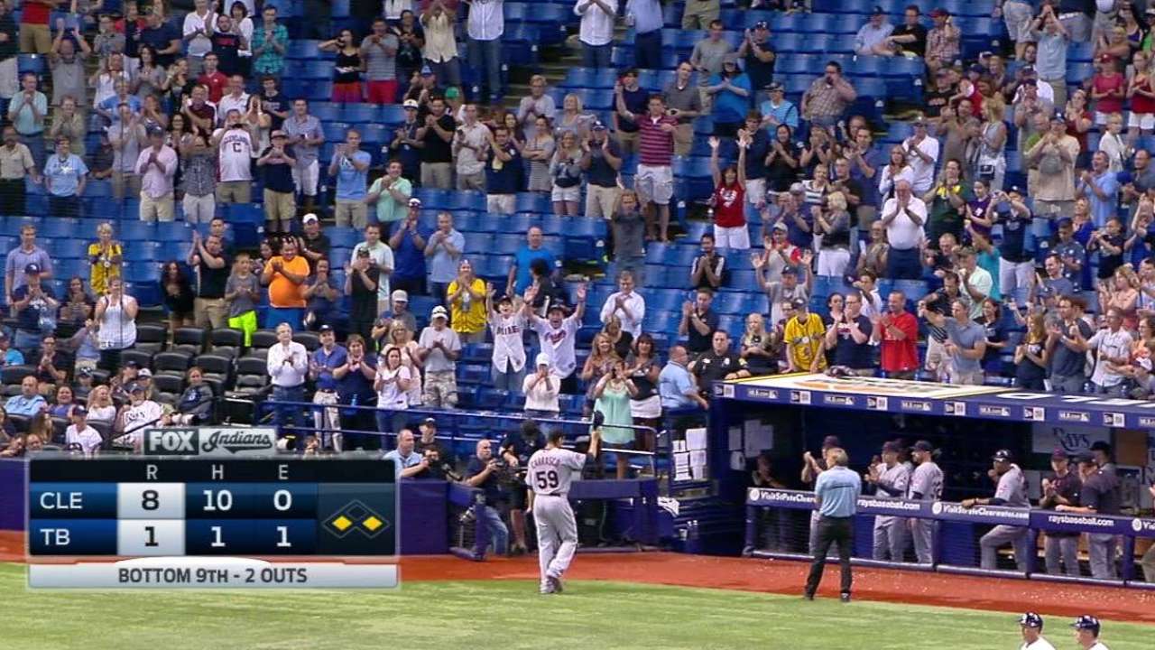 Carrasco loses no-hitter