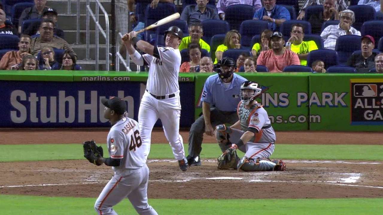 Bour, Marlins atone for errors, walk off on Giants