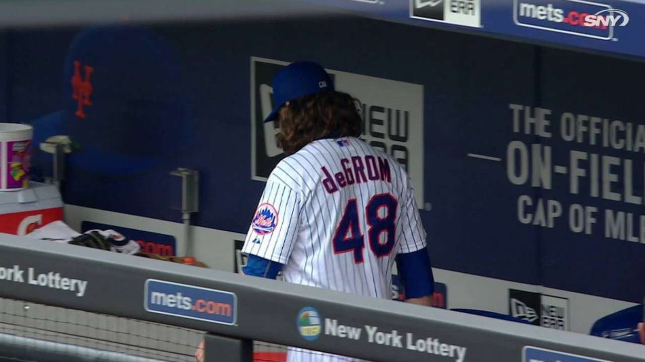 Despite struggles, deGrom battles vs. Cubs