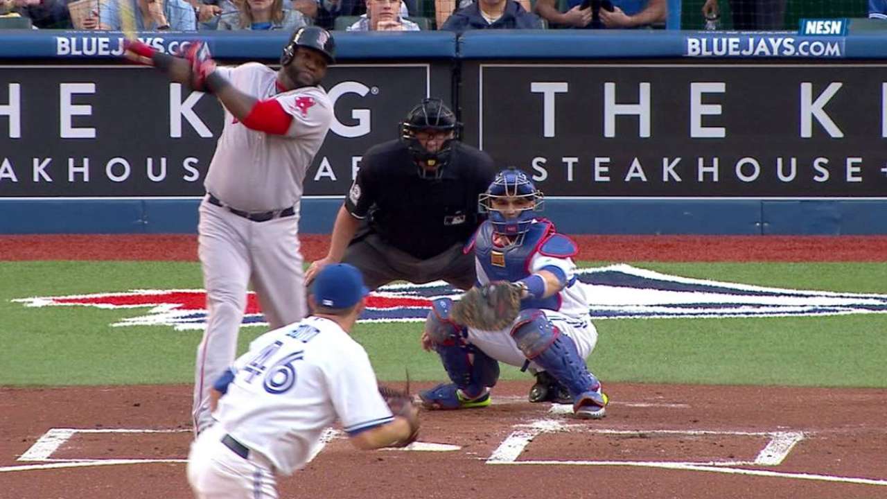 Ortiz y Hanley dan HR en paliza de Medias Rojas a Toronto