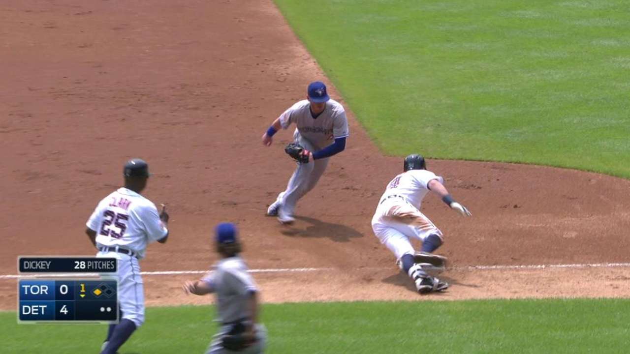 McCann's RBI triple
