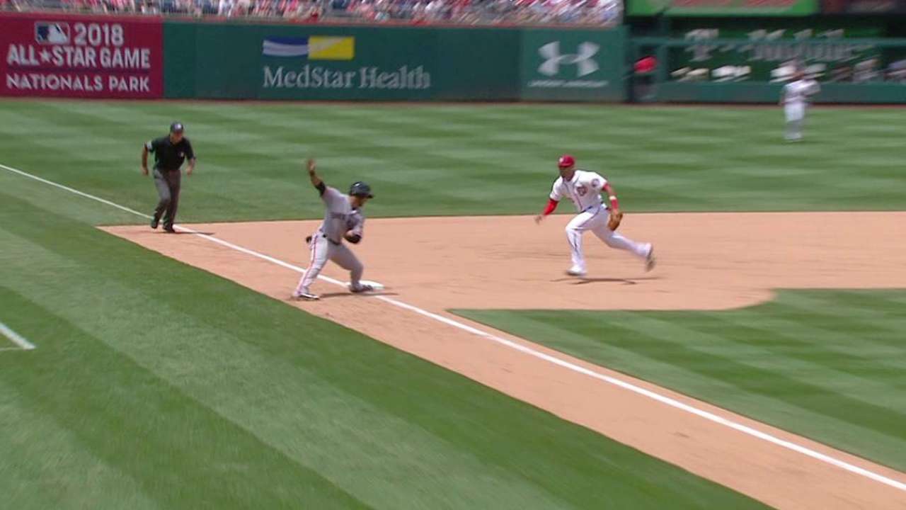 Desmond's heads-up play