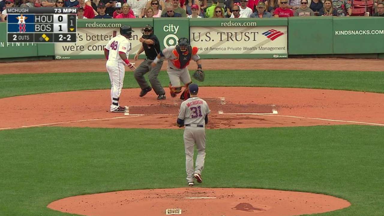McHugh's strikeout ends threat