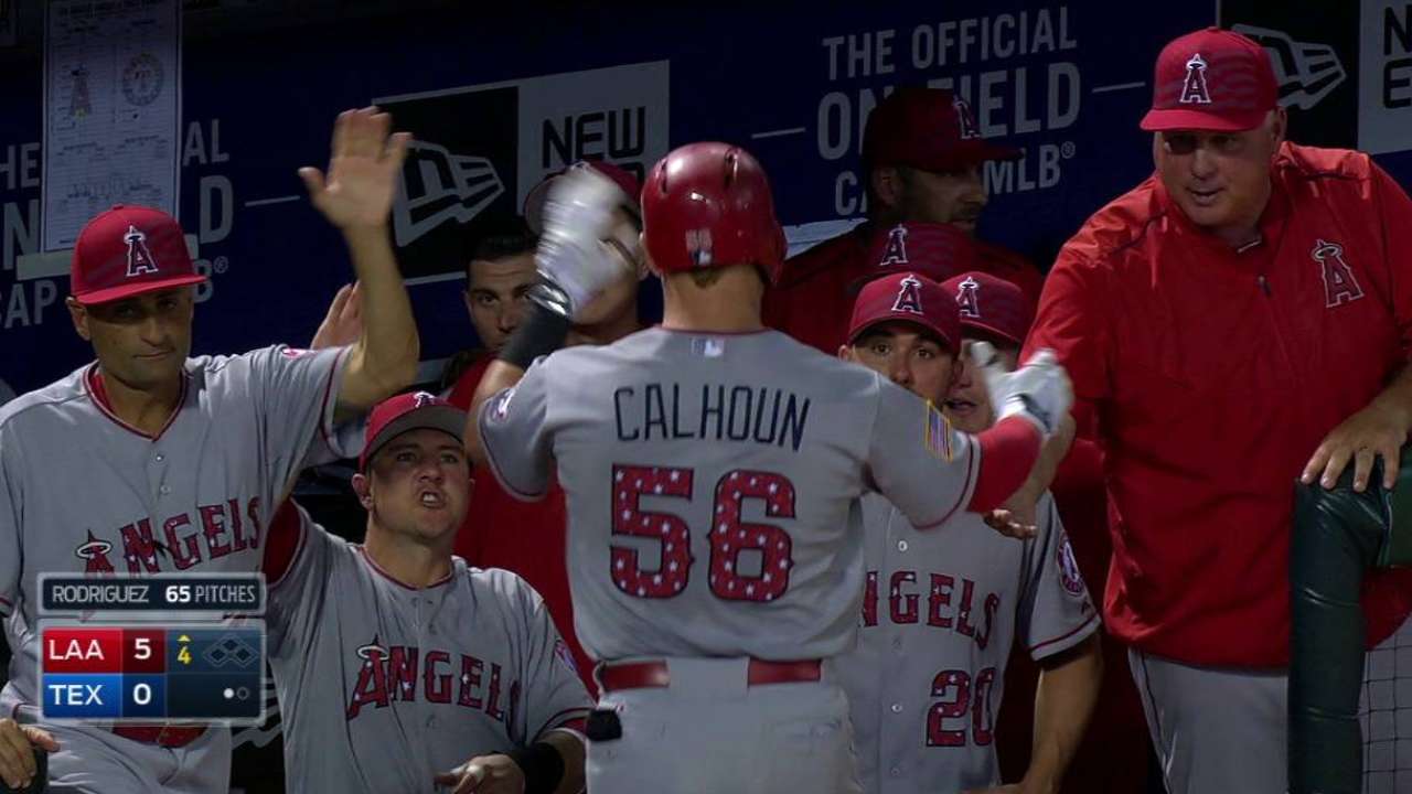 Calhoun's solo homer