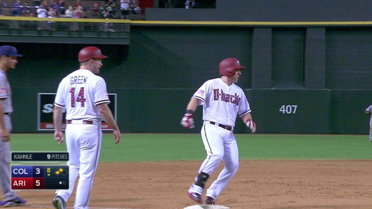 Bunts lead to rocky 8th for Rosario, Rox