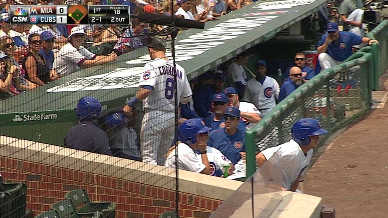 Coghlan scores on wild pitch