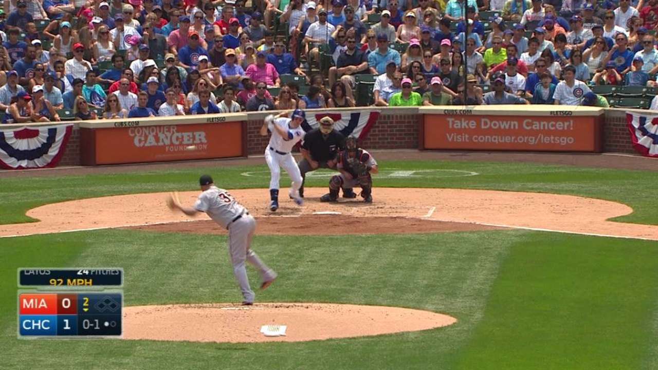 Latos' nice grab