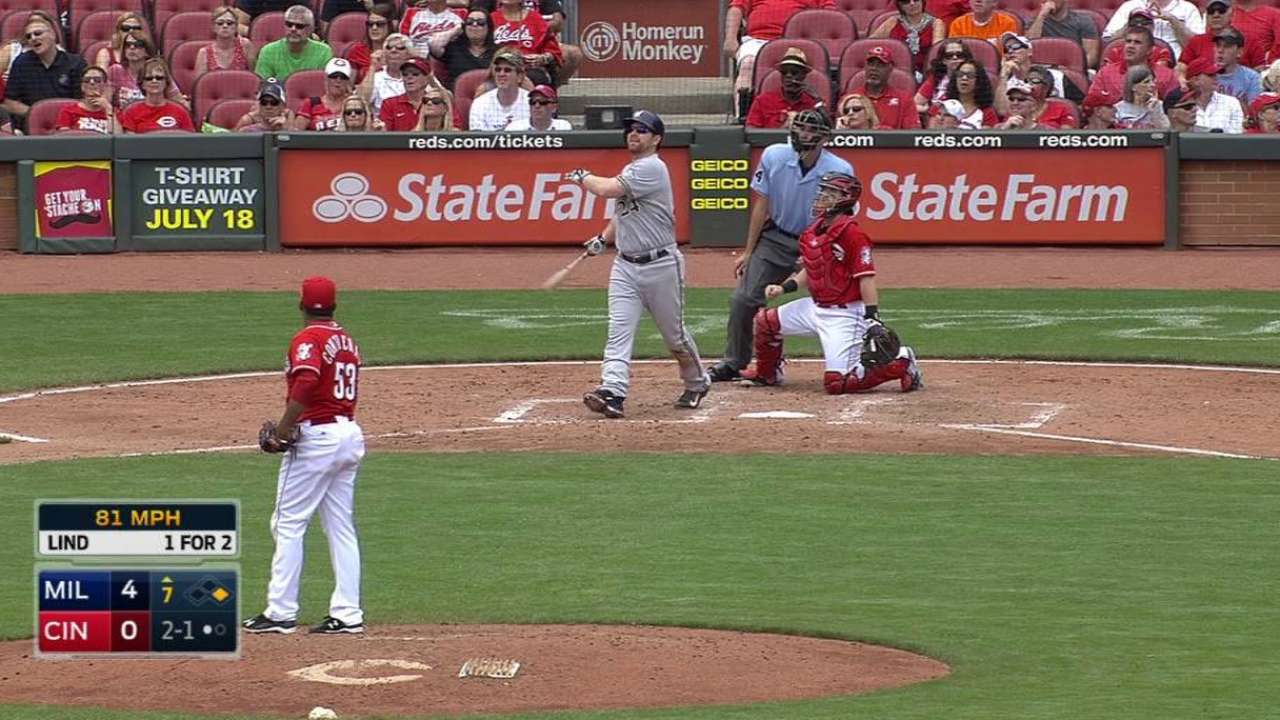 Lind's two-run blast