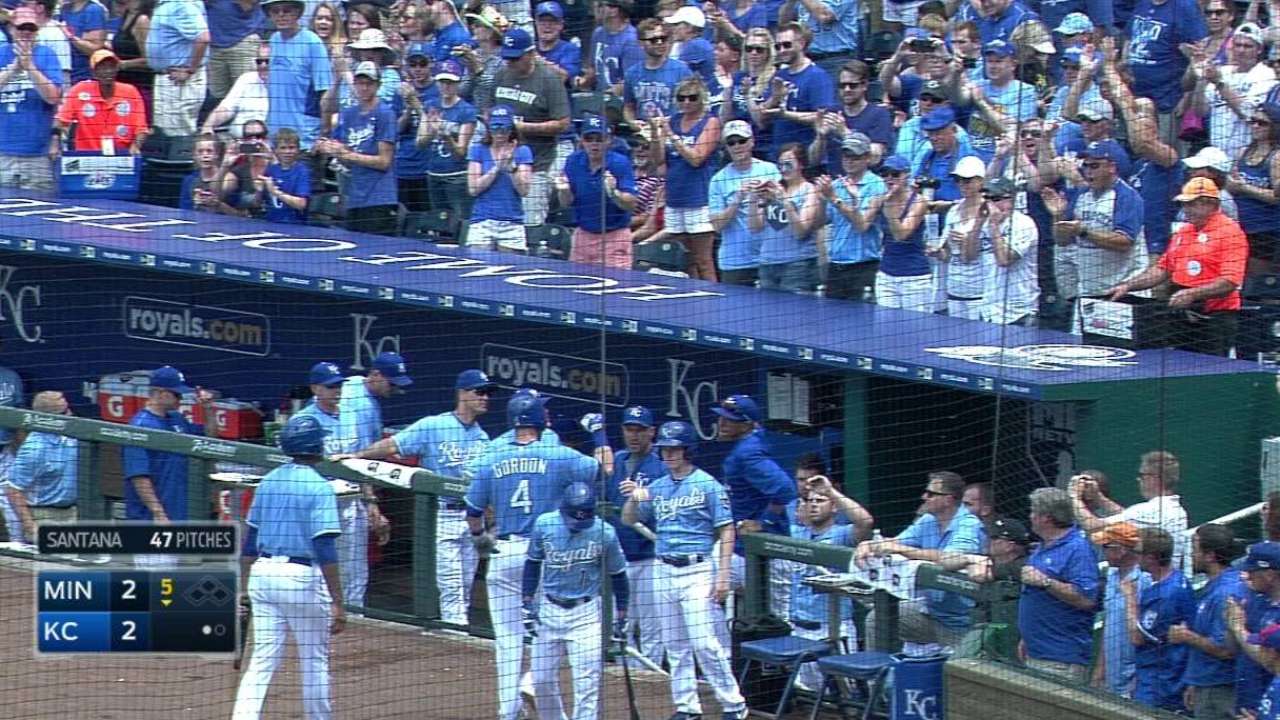 Gordon's solo home run