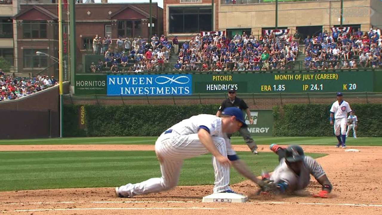 Hendricks' pickoff
