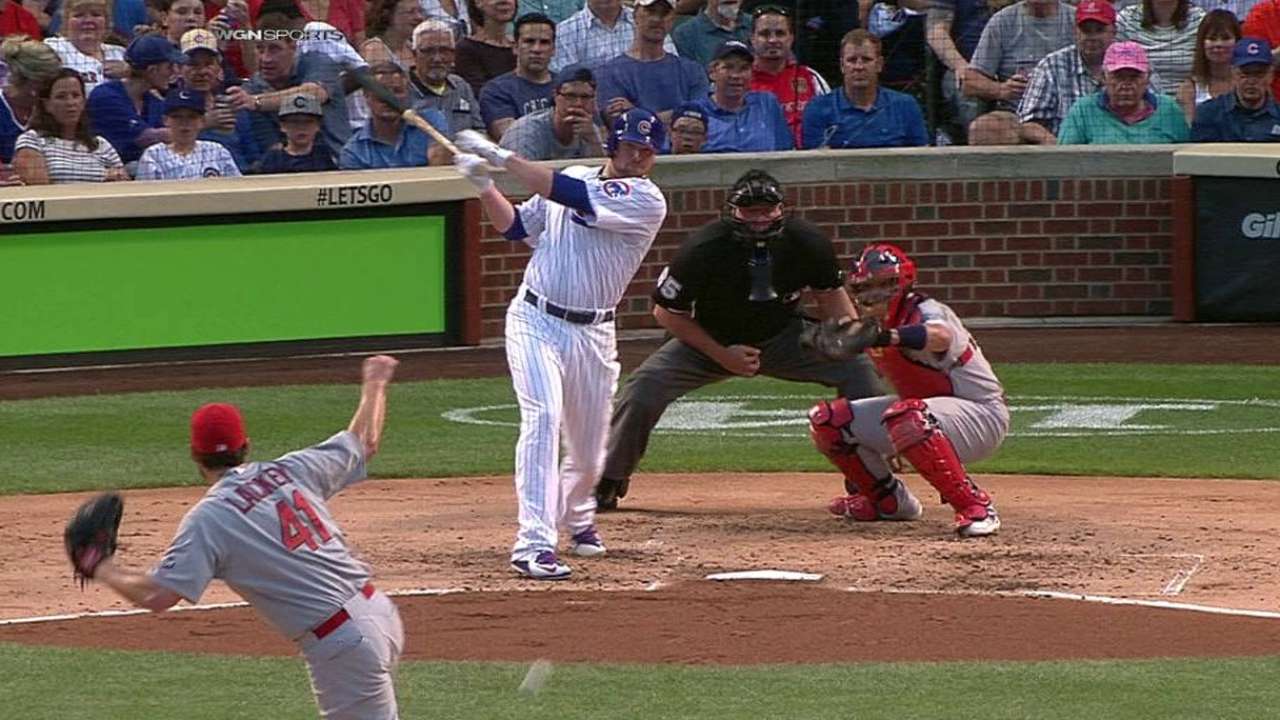 Lester's first career hit