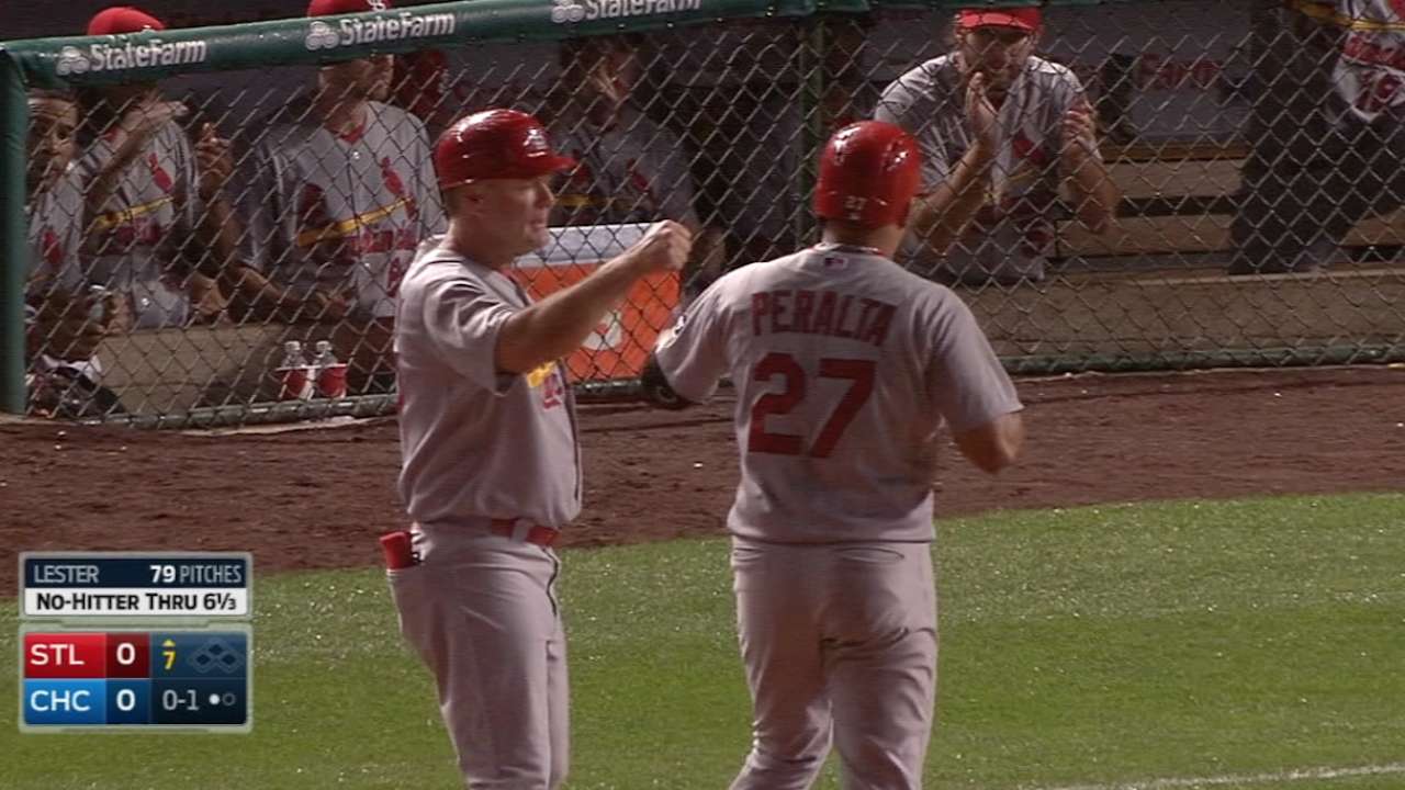 Cardinals spoil Lester's milestone night