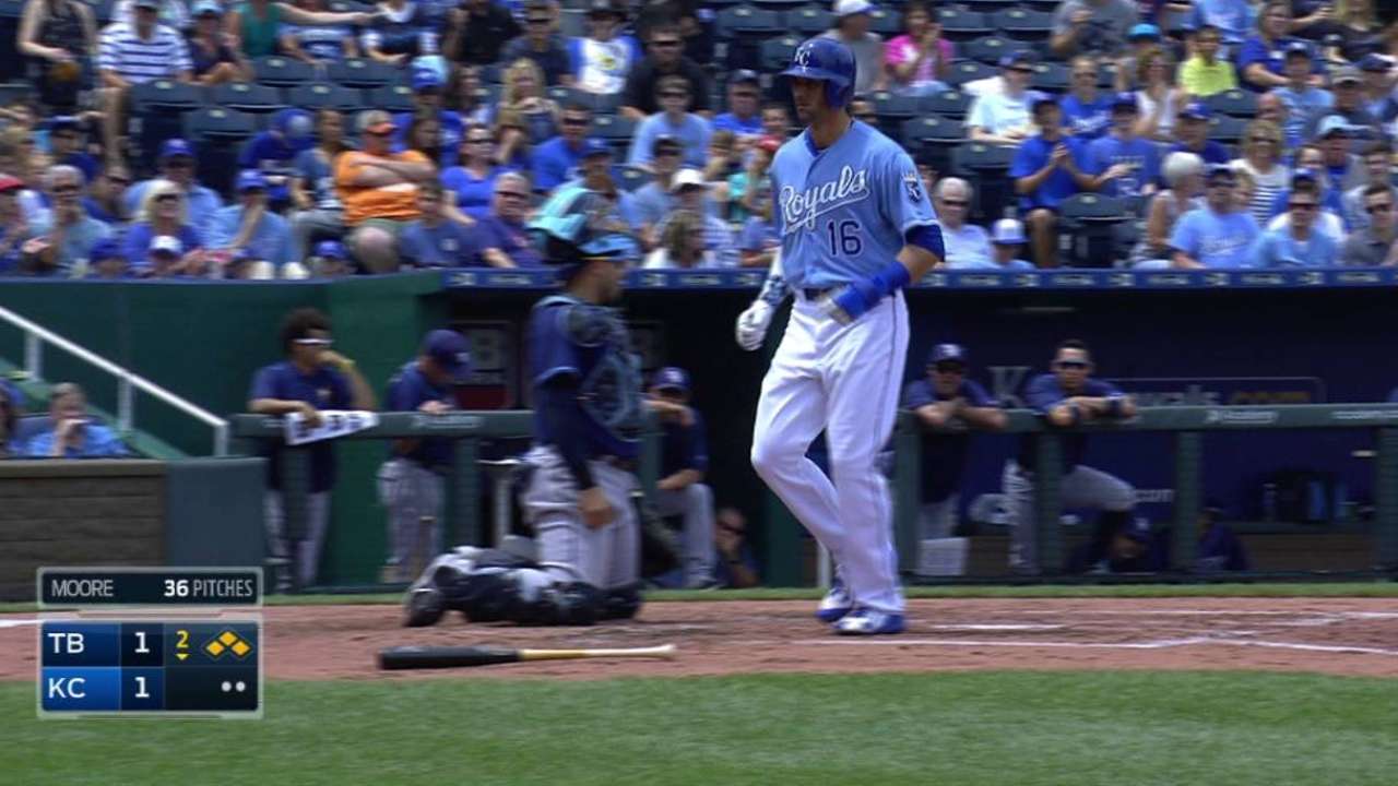 Gordon homers after RBI hit-by-pitch