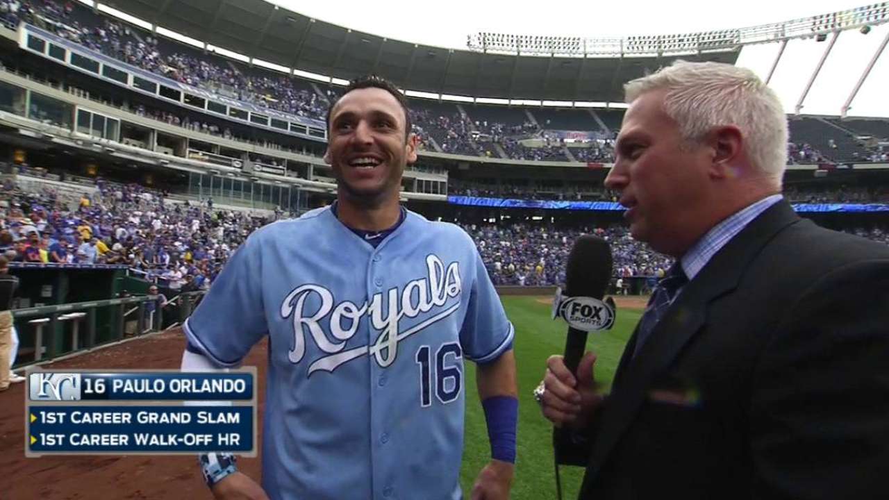 Orlando doused after walk off