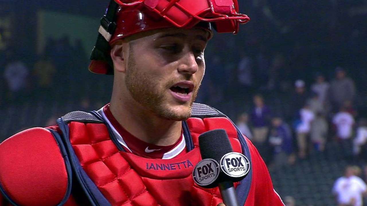 Iannetta after Angels win