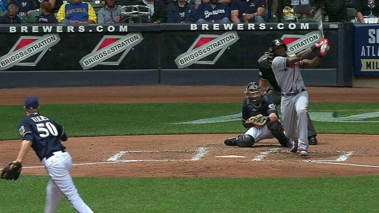 Atlanta pierde y se le escapa la serie ante Cerveceros
