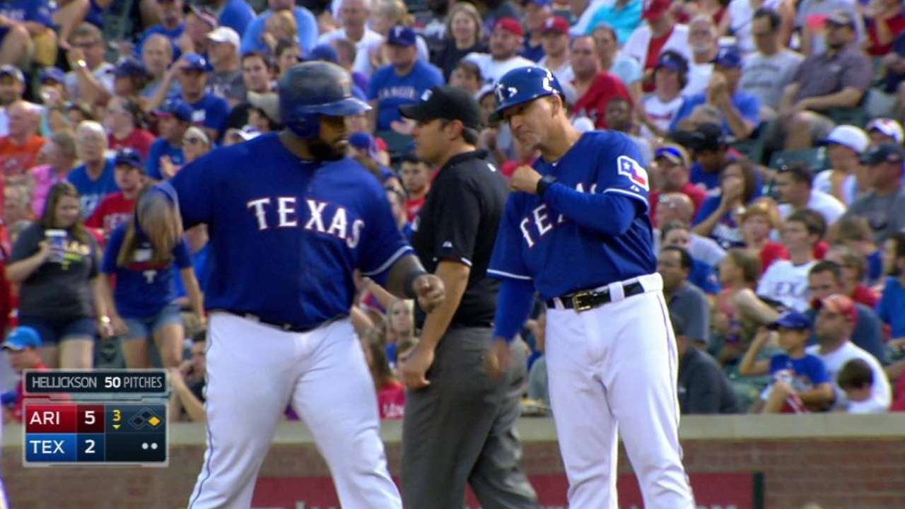 Harrison returns, but Rangers fall to D-backs