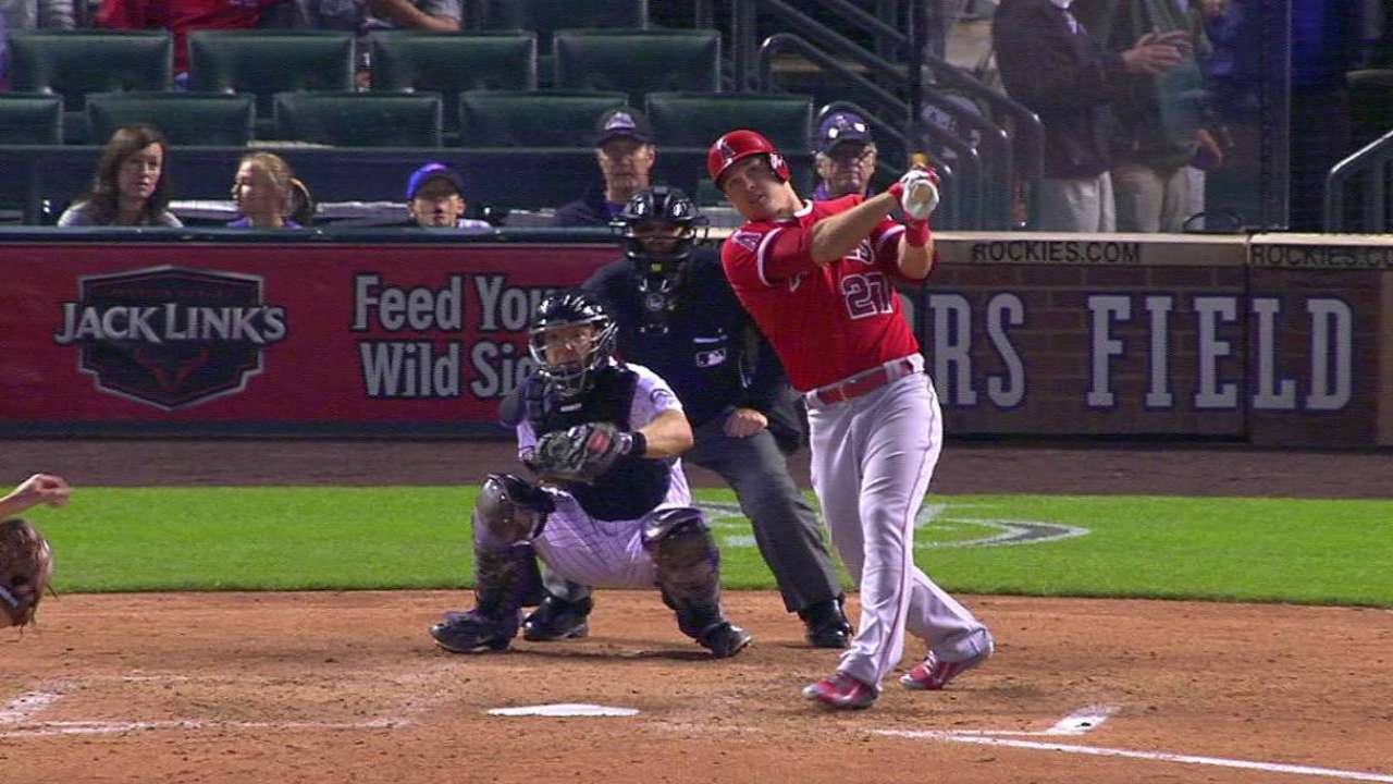 Trout's second homer
