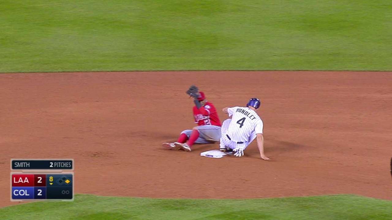 Iannetta's nice play on bunt