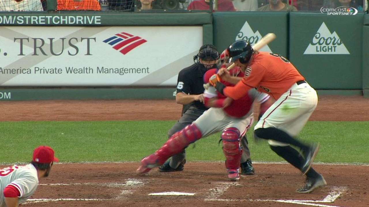 Call stands on wild pitch