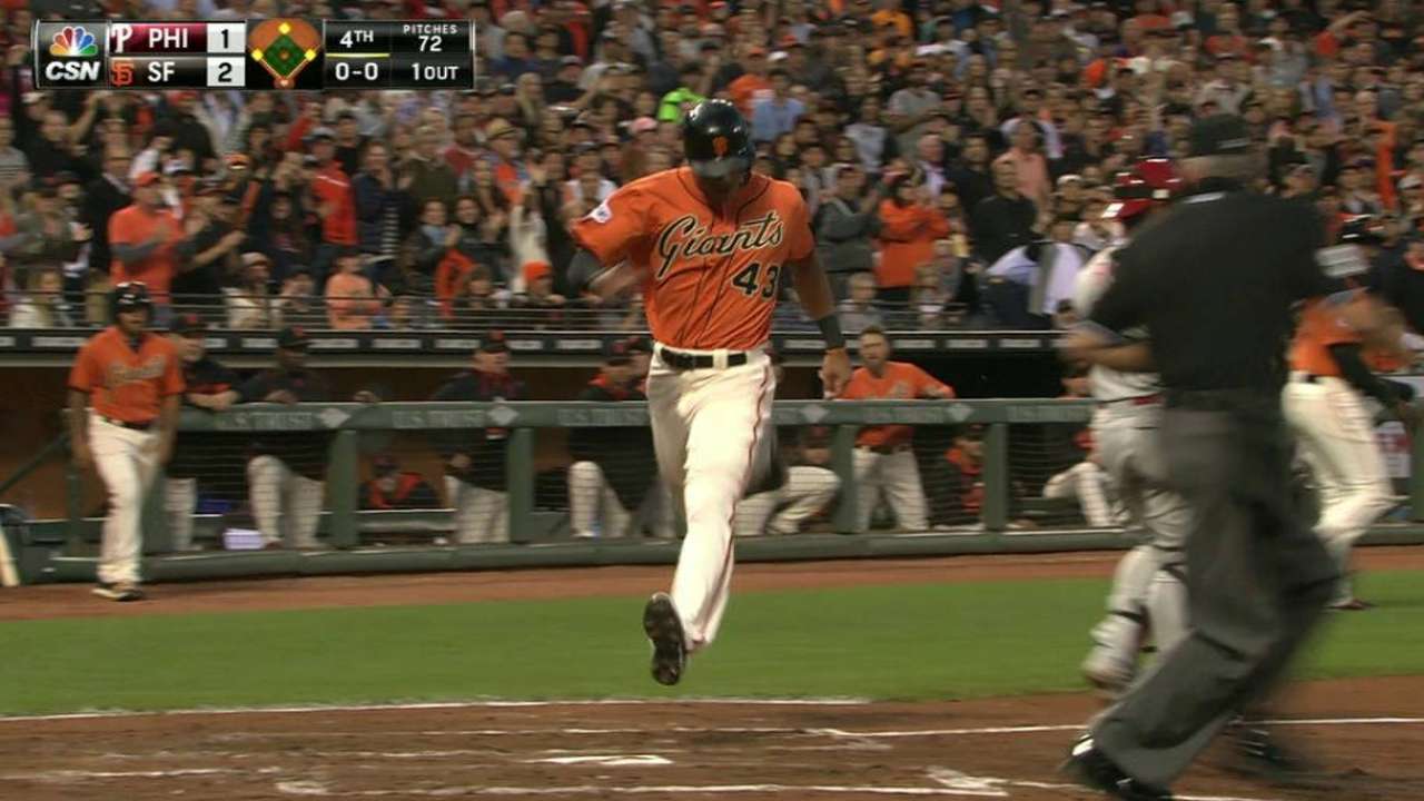 Pagan's two-run single
