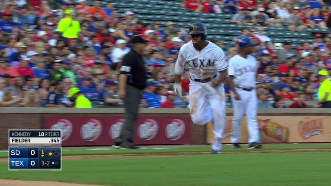 DeShields scores on popup