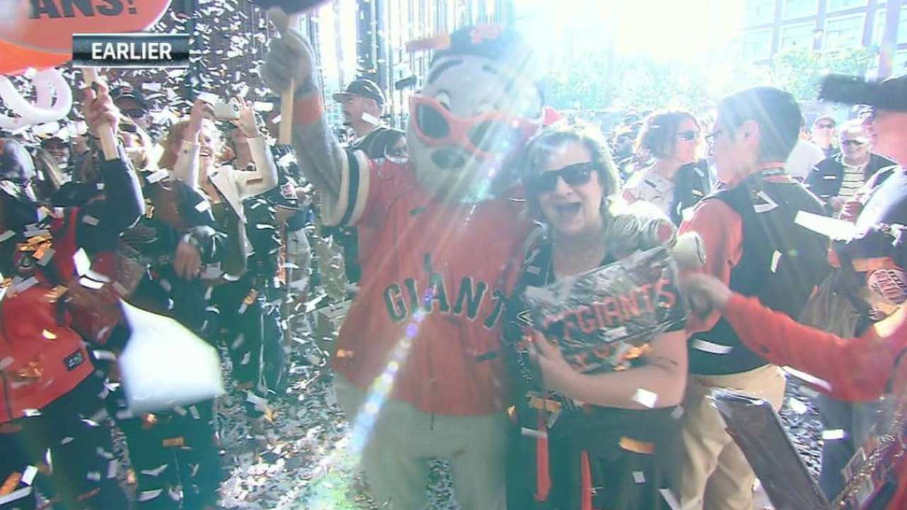 Giants celebrate 50 millionth fan at AT&T Park