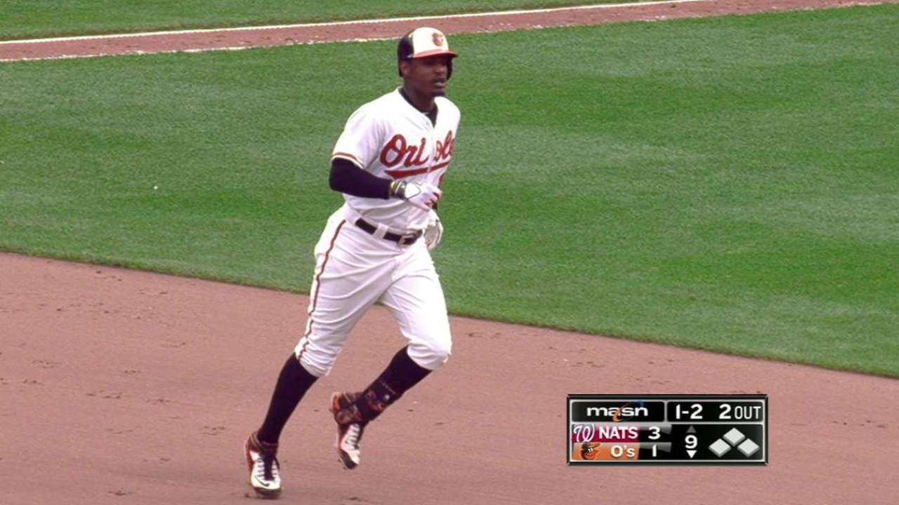 Jones passes Robinson with pair of homers