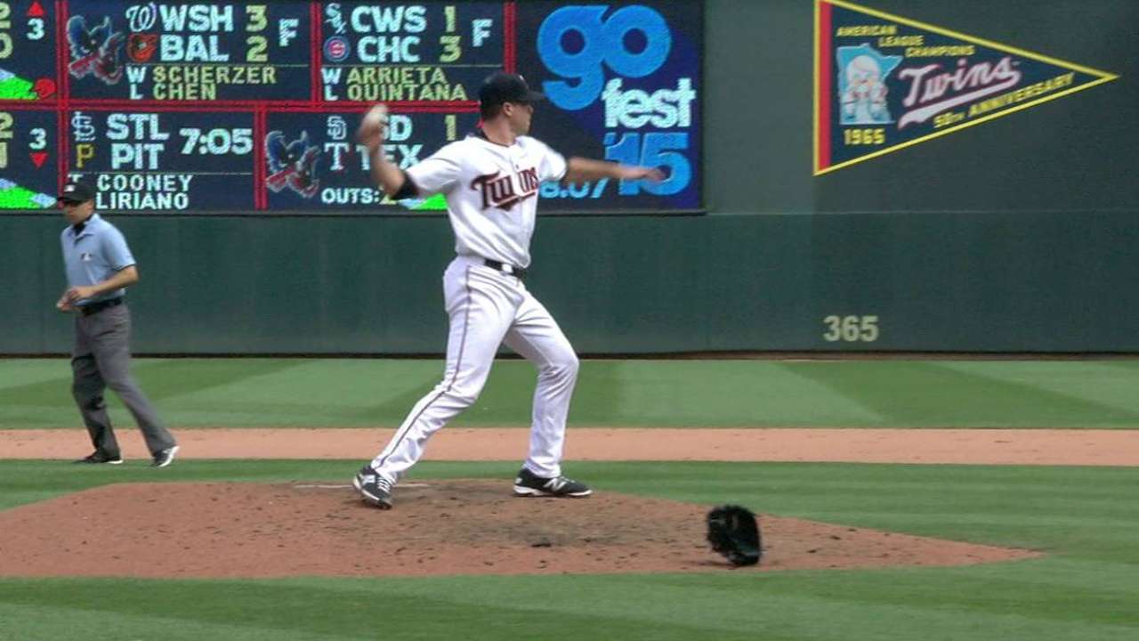 May loses glove, gets the out