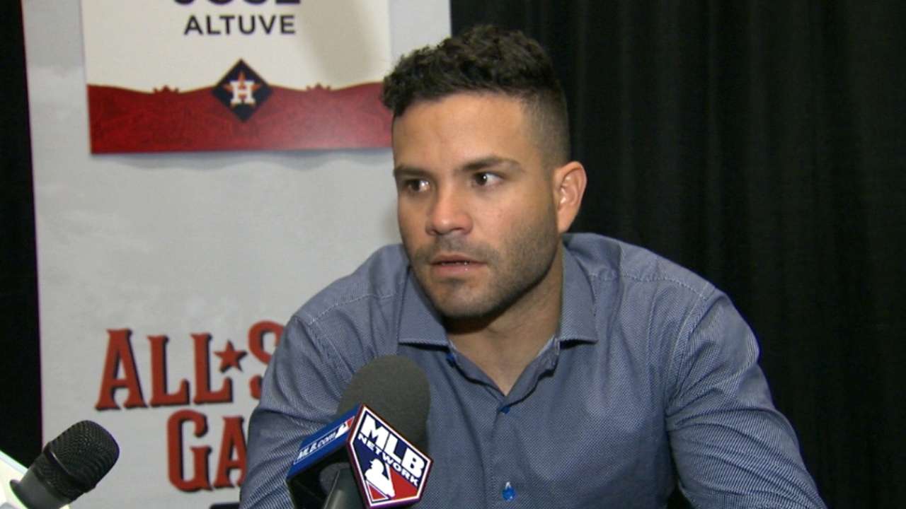 Altuve proud to represent Astros, Venezuela