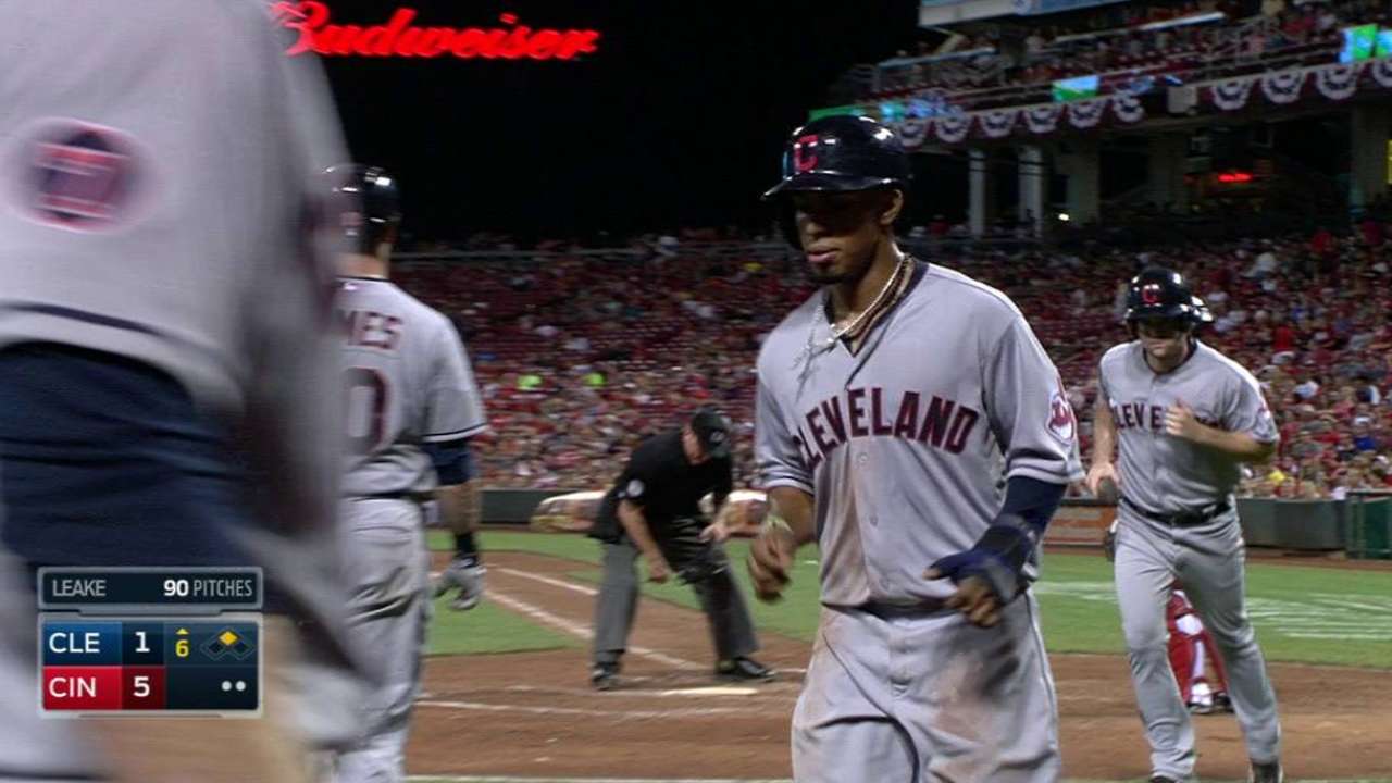 Tribe's bats fall short in rainy opener