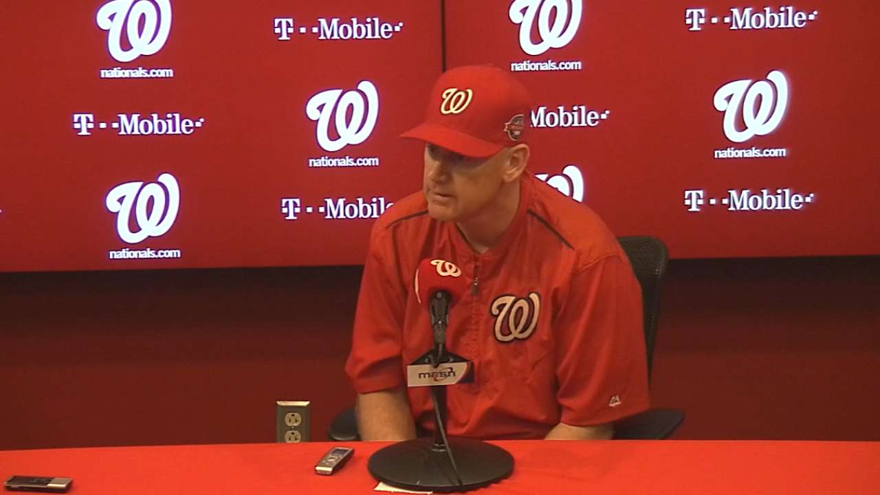 Nationals on suspended game