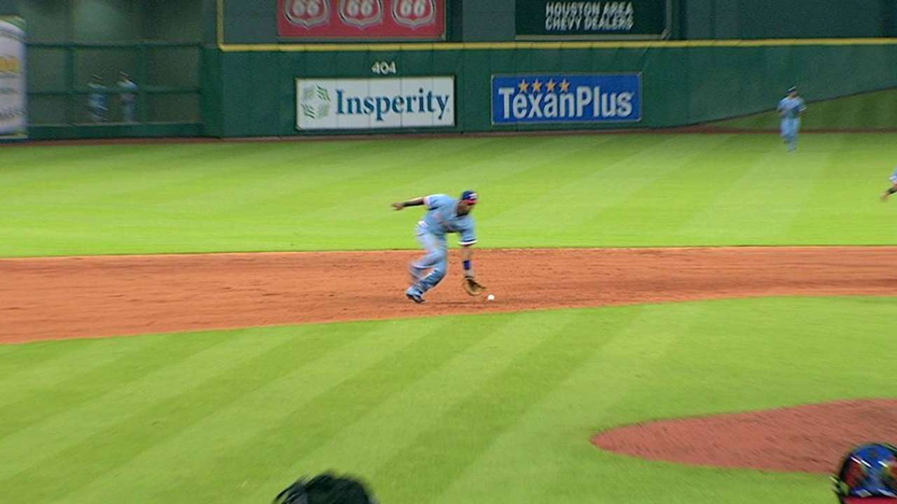 Tucker scores on fielding error