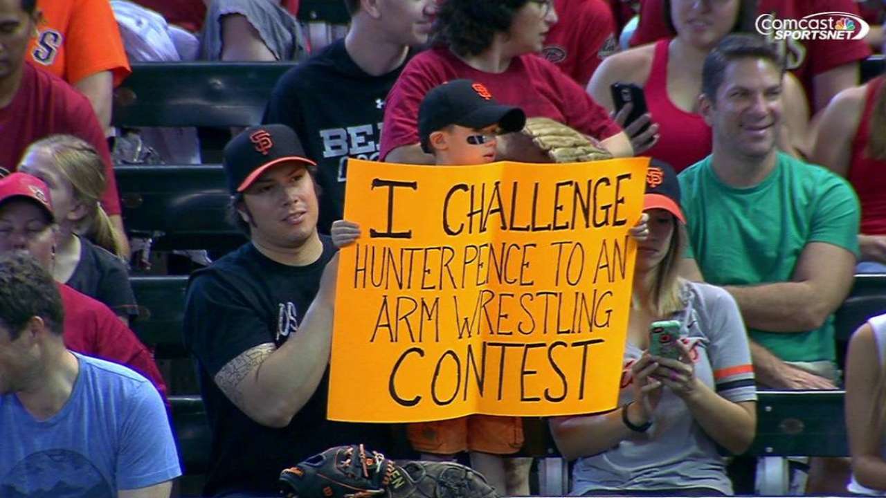 Fan challenges Pence