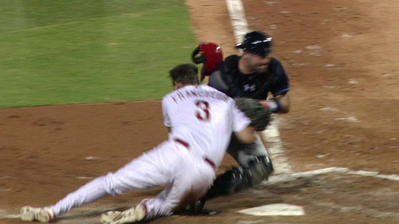 Casali tags Francoeur at home