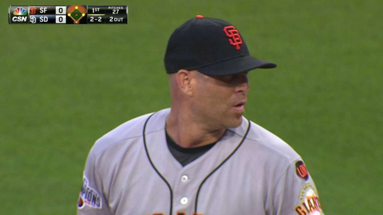 Hudson's labored start hurts Giants