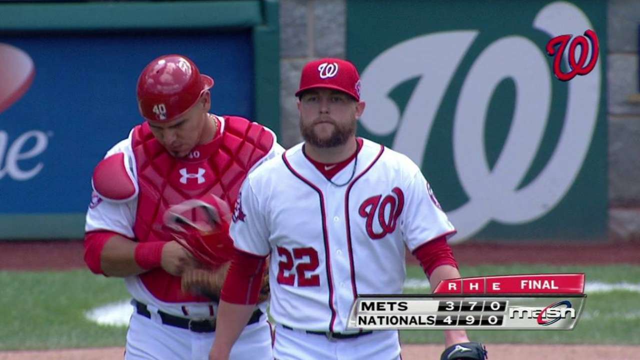 Storen fans side to earn save