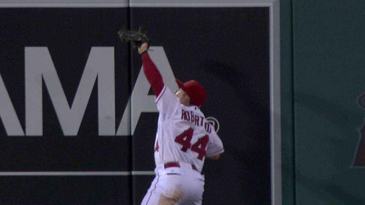Robertson's catch against wall