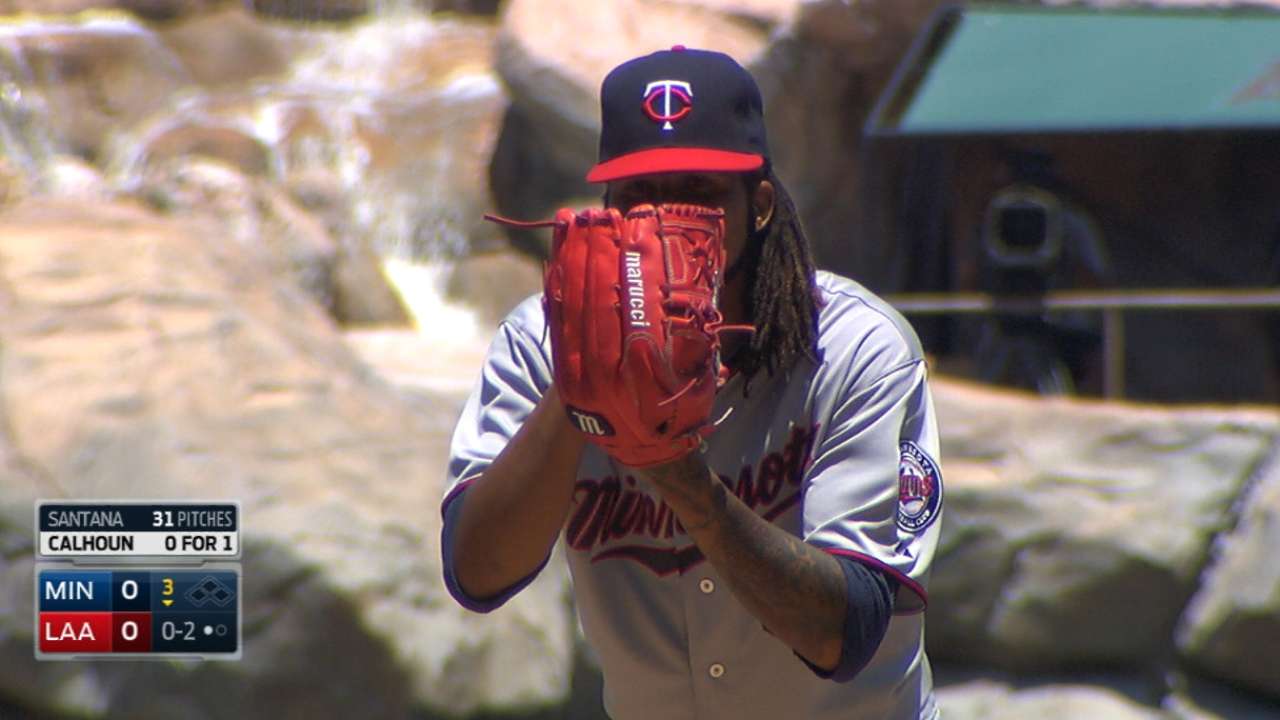 Twins blanquearon a Angelinos con joya de Santana