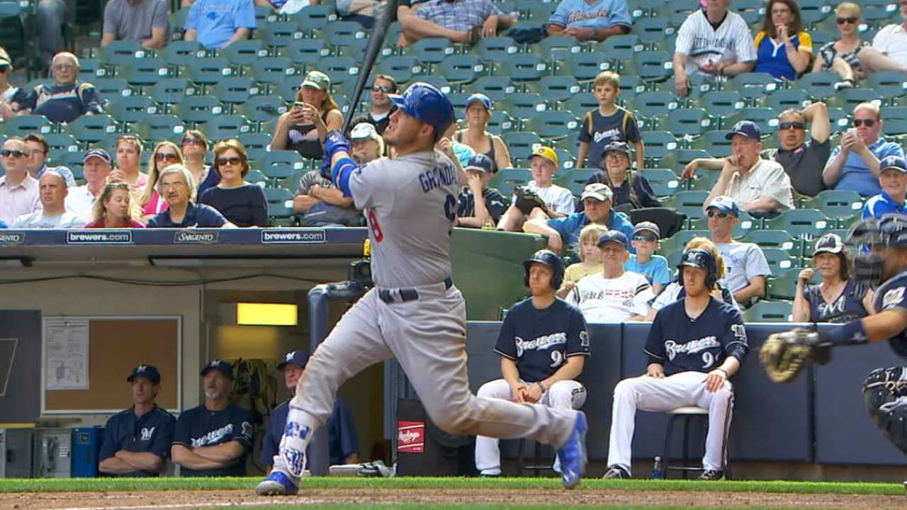 Grandal played big role in Greinke's streak