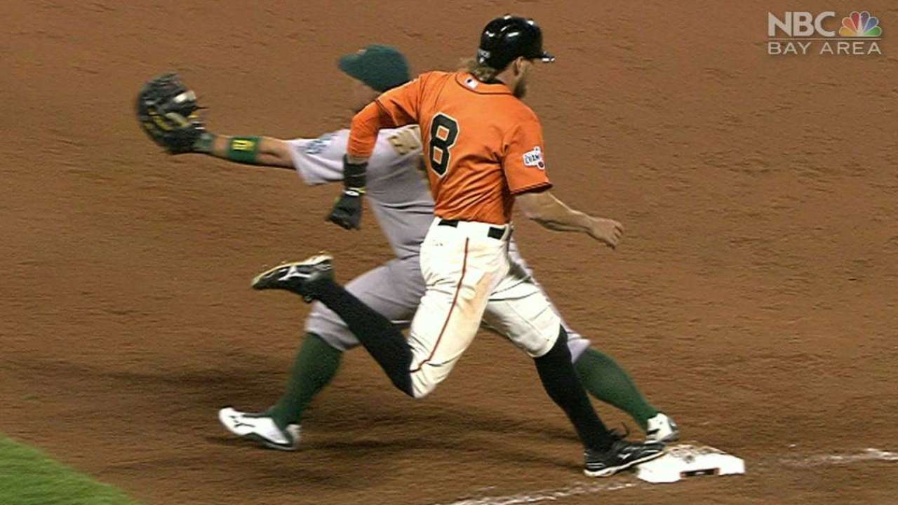 Pence gets a hit after challenge