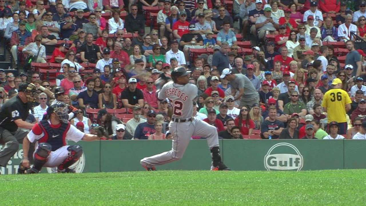 Cespedes' long solo homer