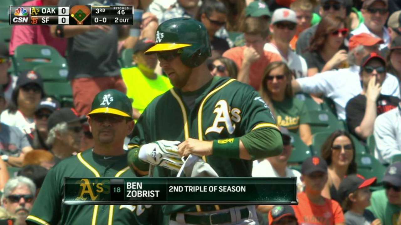 Zobrist triples to center